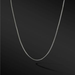 david yurman BOX CHAIN NECKLACE IN STERLING SILVER, 1.7MM